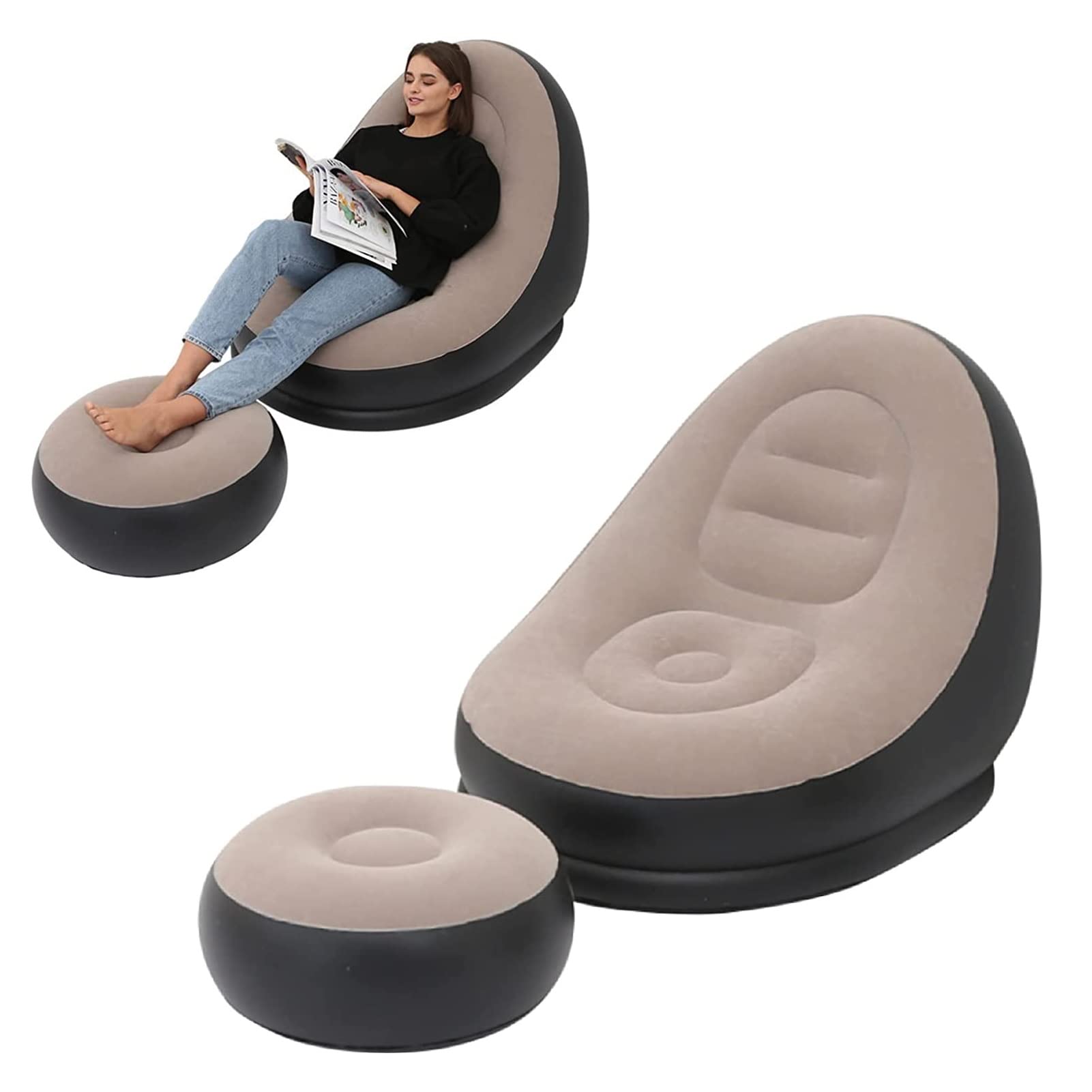 Inflatable Lounge Chair with Electric Pump