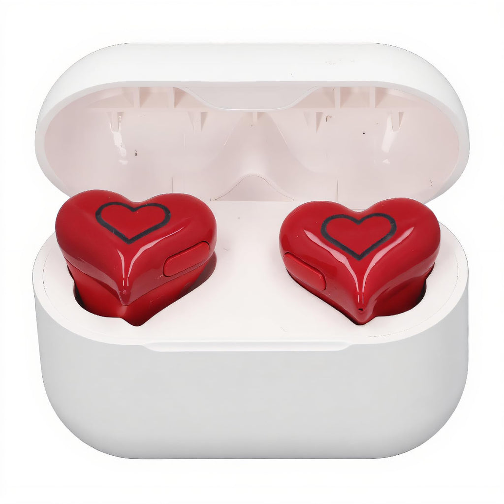 Wireless Earbuds Stylish Heart Shaped