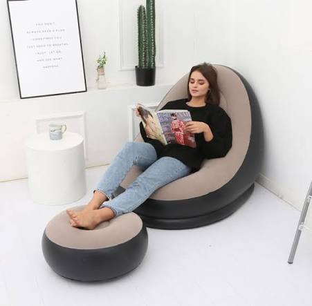 Inflatable Lounge Chair with Electric Pump
