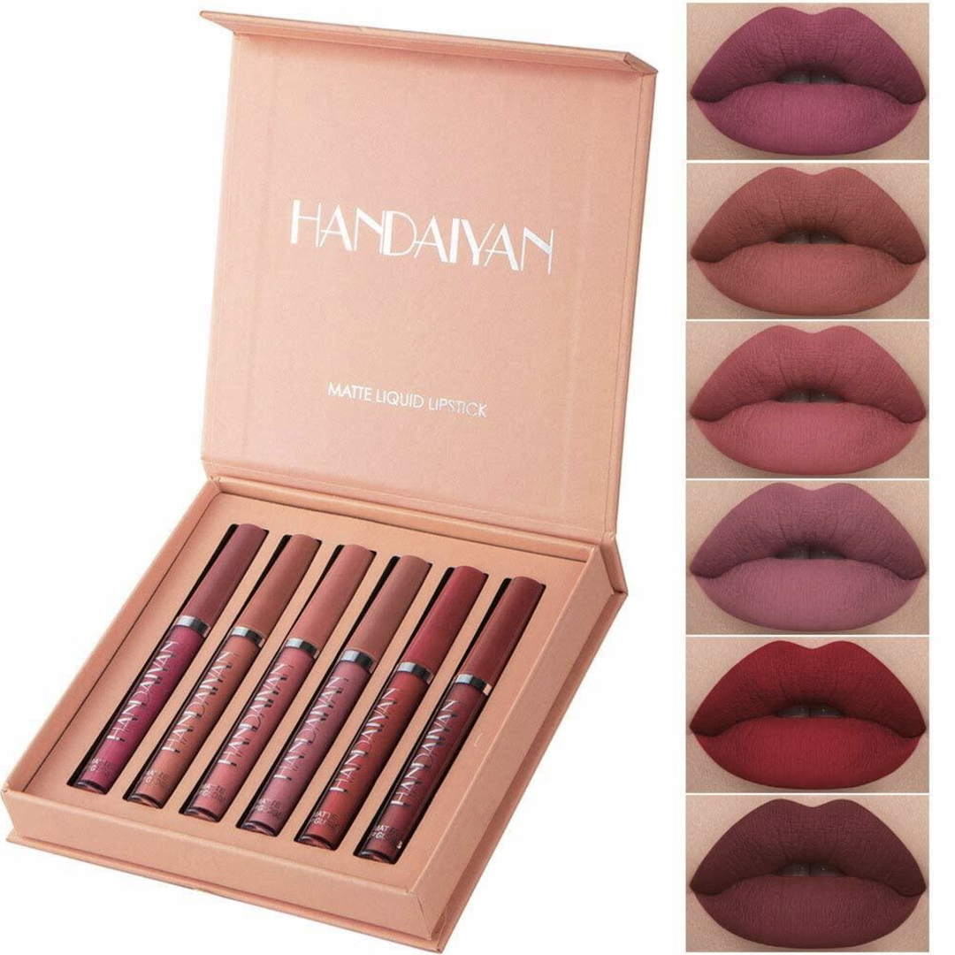 Matte Lipstick Set 6 Classic Shades for Every Occasion
