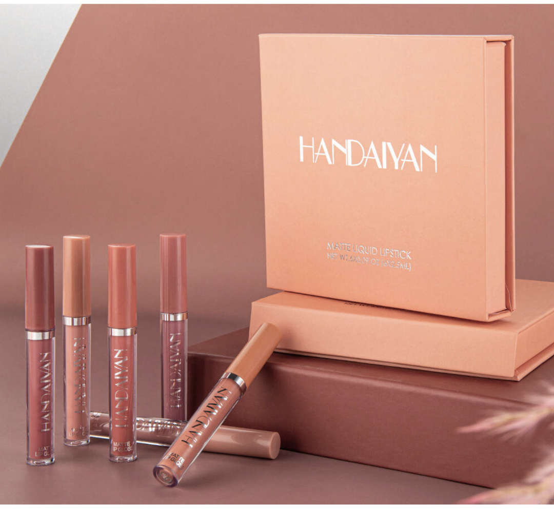 Matte Lipstick Set 6 Classic Shades for Every Occasion