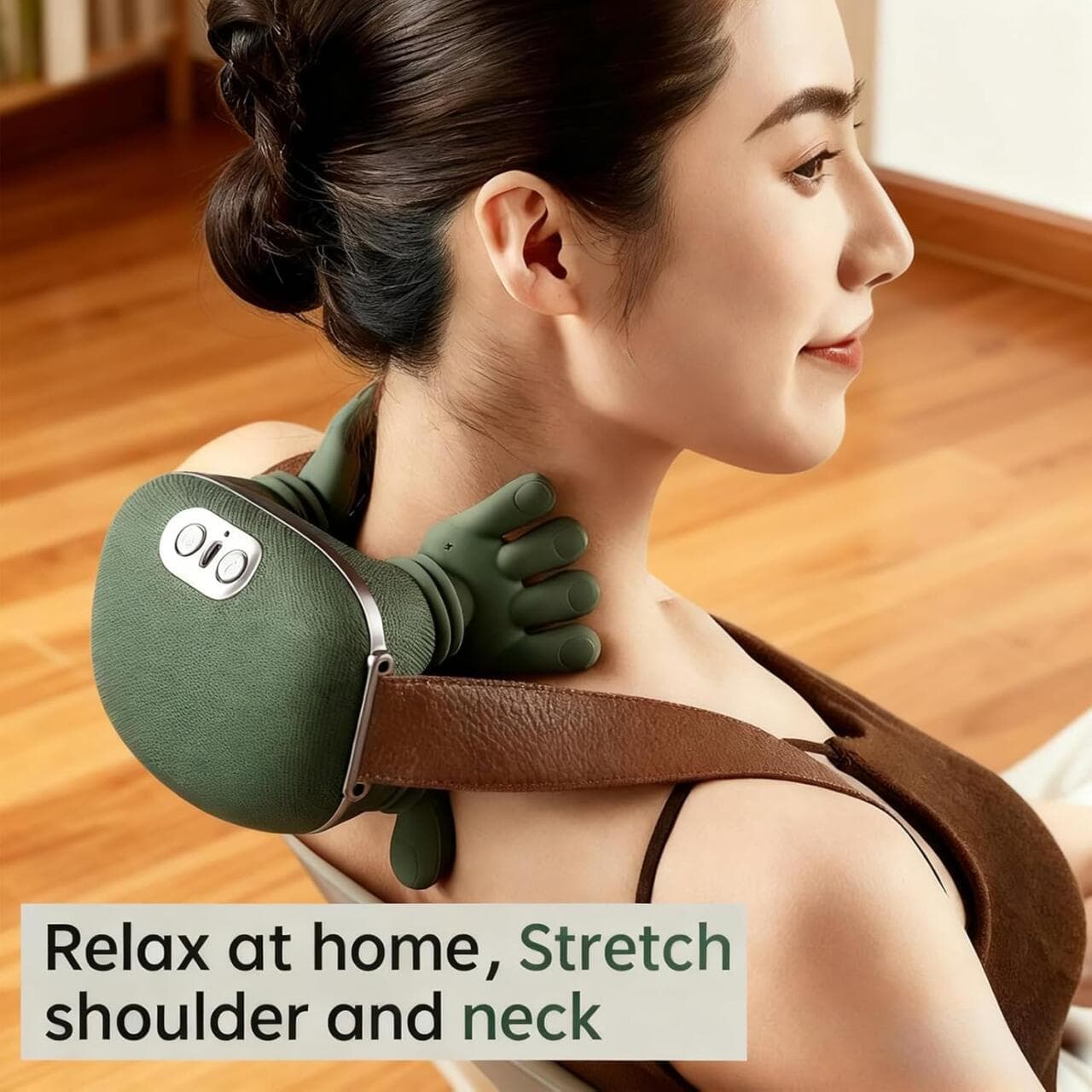 Heated Handheld Neck Massager Portable Wireless Bionic