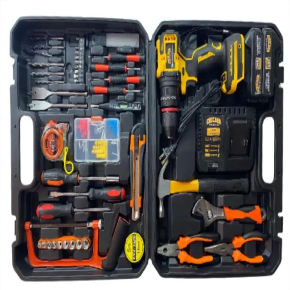 36V Cordless Drill Kit with 2 Rechargeable Batteries – Power, Precision & Full Versatility for Every Task