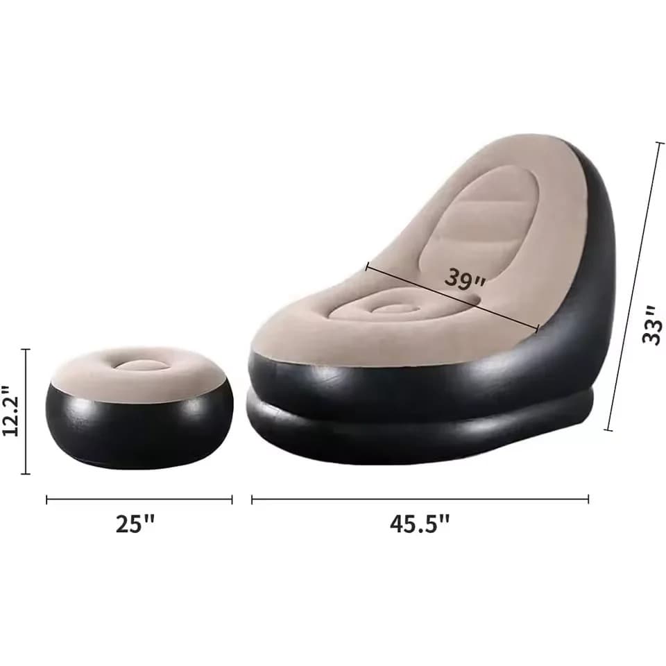Inflatable Lounge Chair with Electric Pump