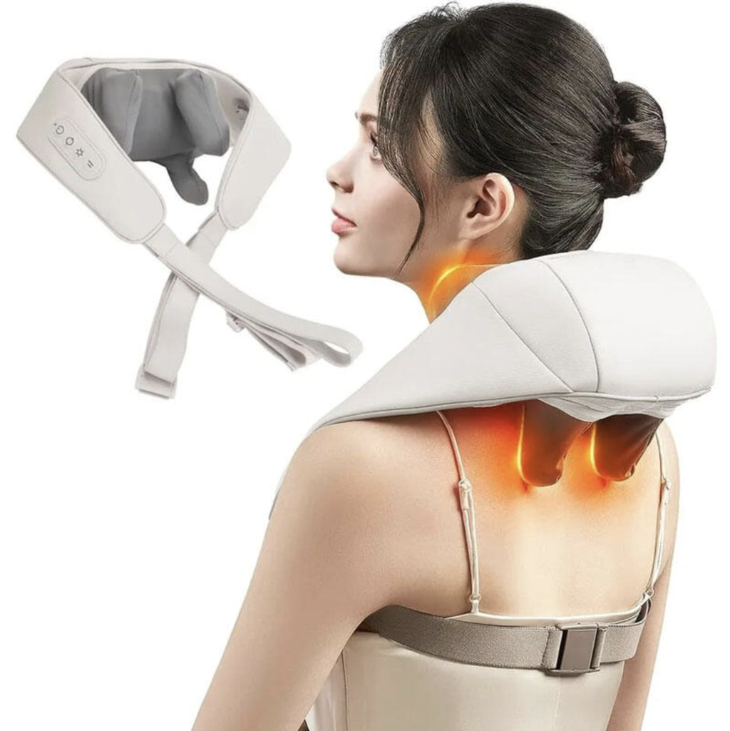 Electric Neck &amp; Back Massager with Heat Deep Tissue