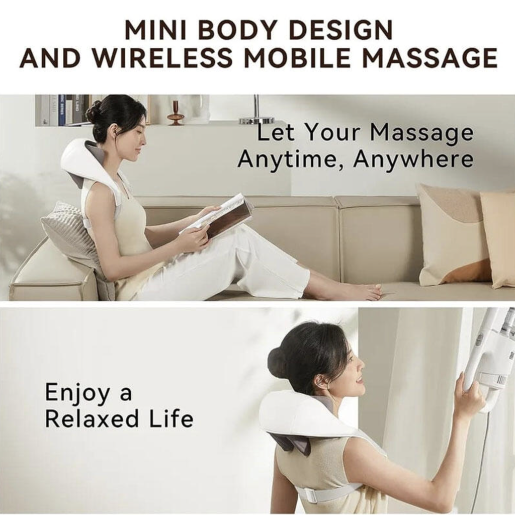 Electric Neck &amp; Back Massager with Heat Deep Tissue