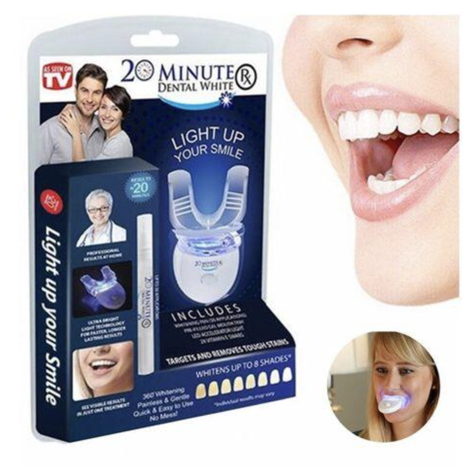 UV Teeth Whitening Kit with LED Light Professional Smile at Home