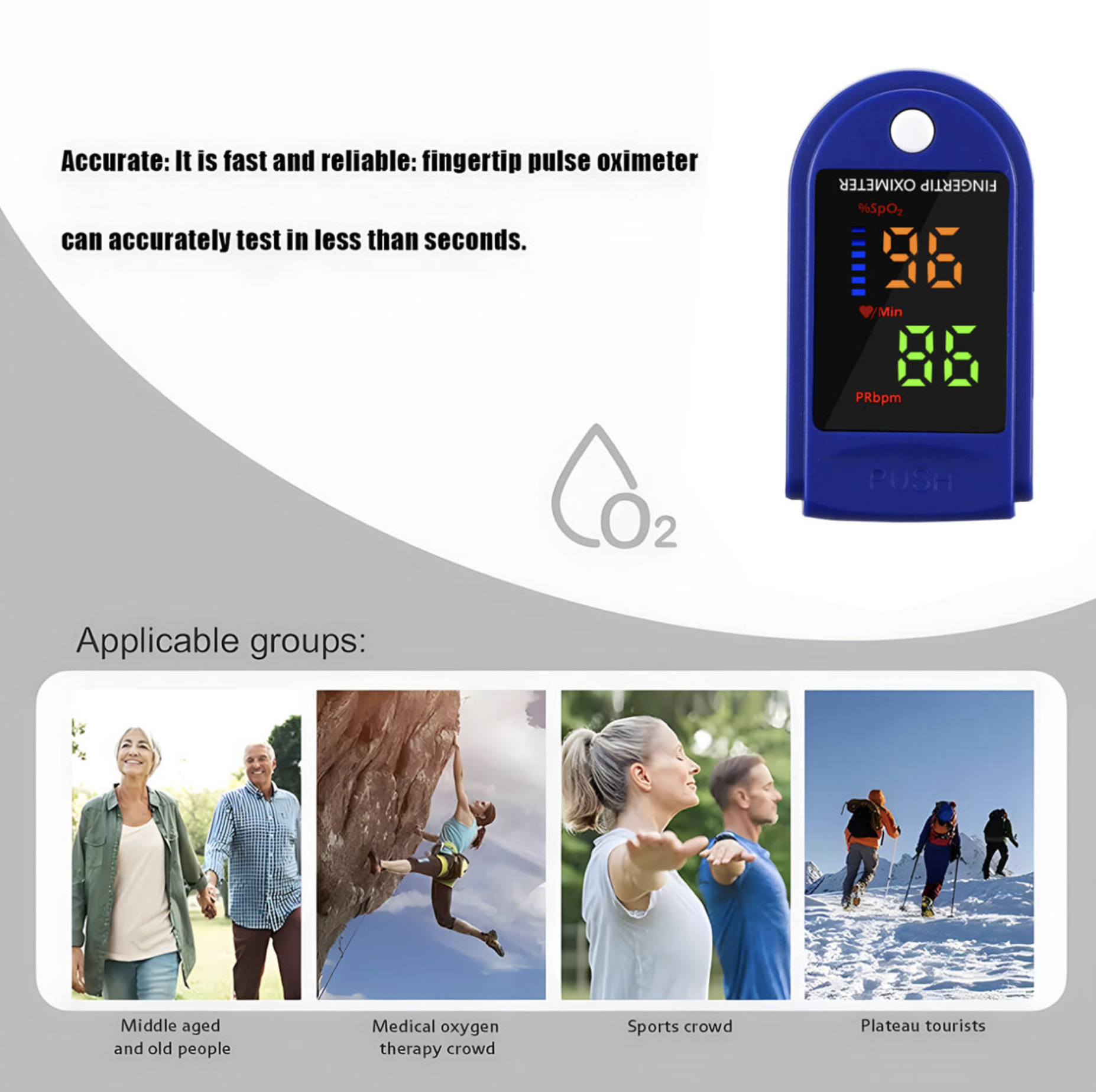 Digital Pulse Oximeter Fast &amp; Accurate Monitoring