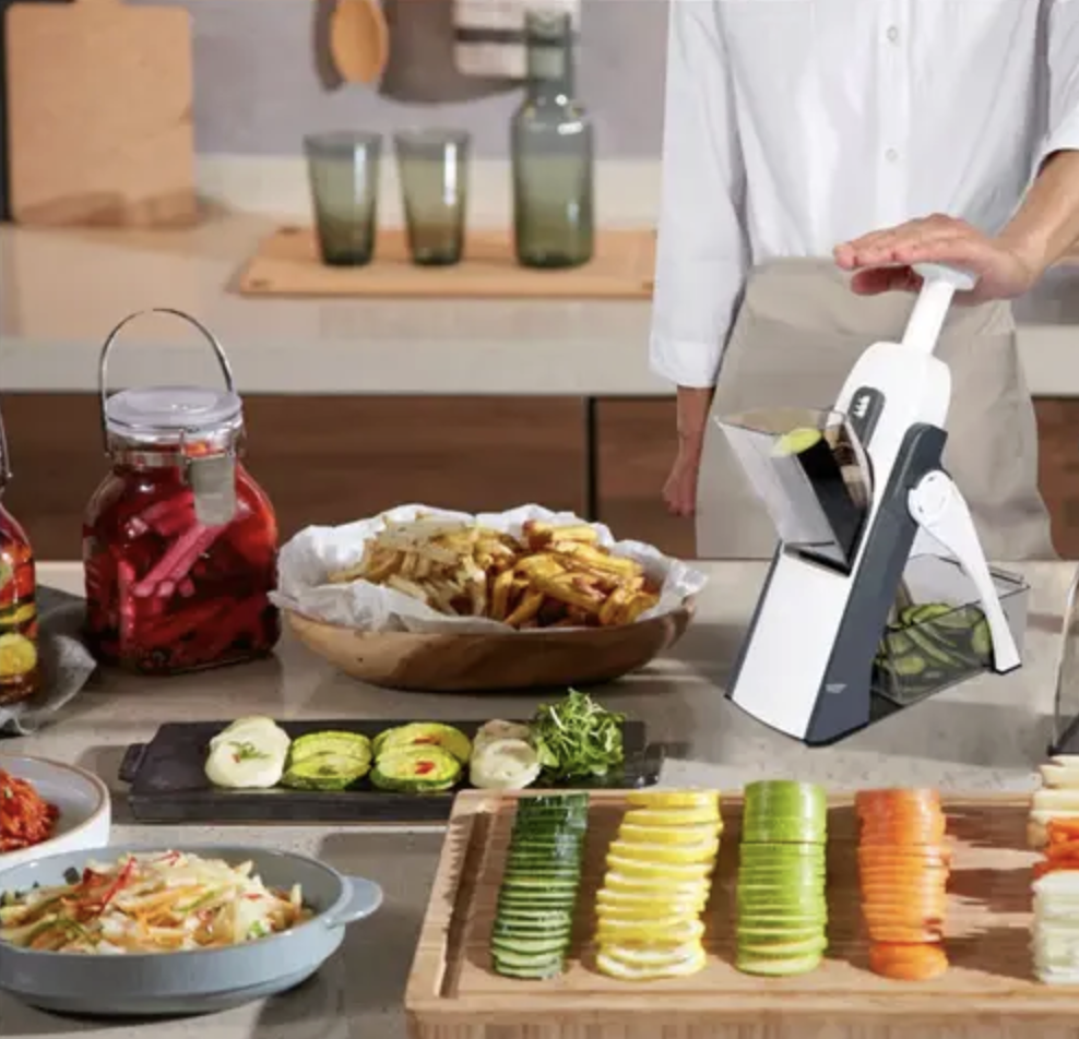 Cortador de alimentos multifuncional 4 en 1: preparación