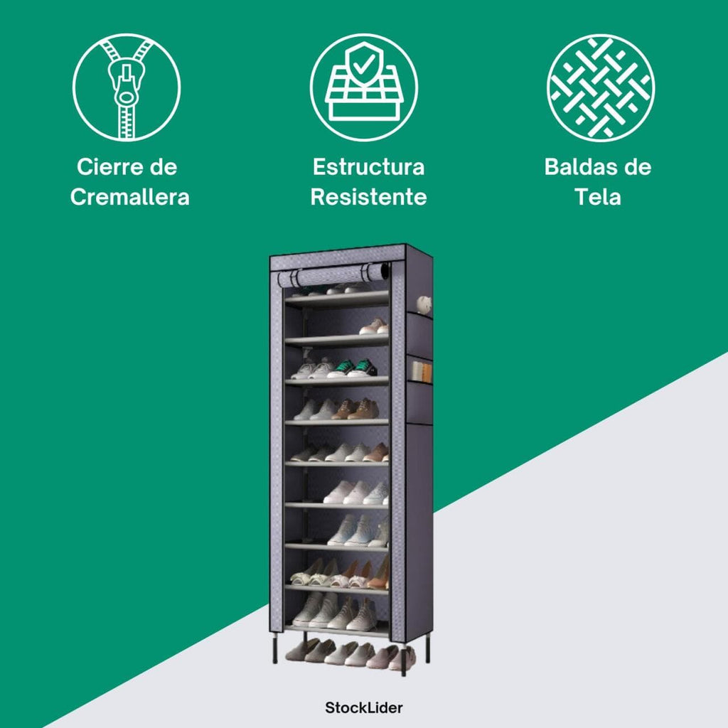 Multi-Tier Shoe Rack Organizer with Cover