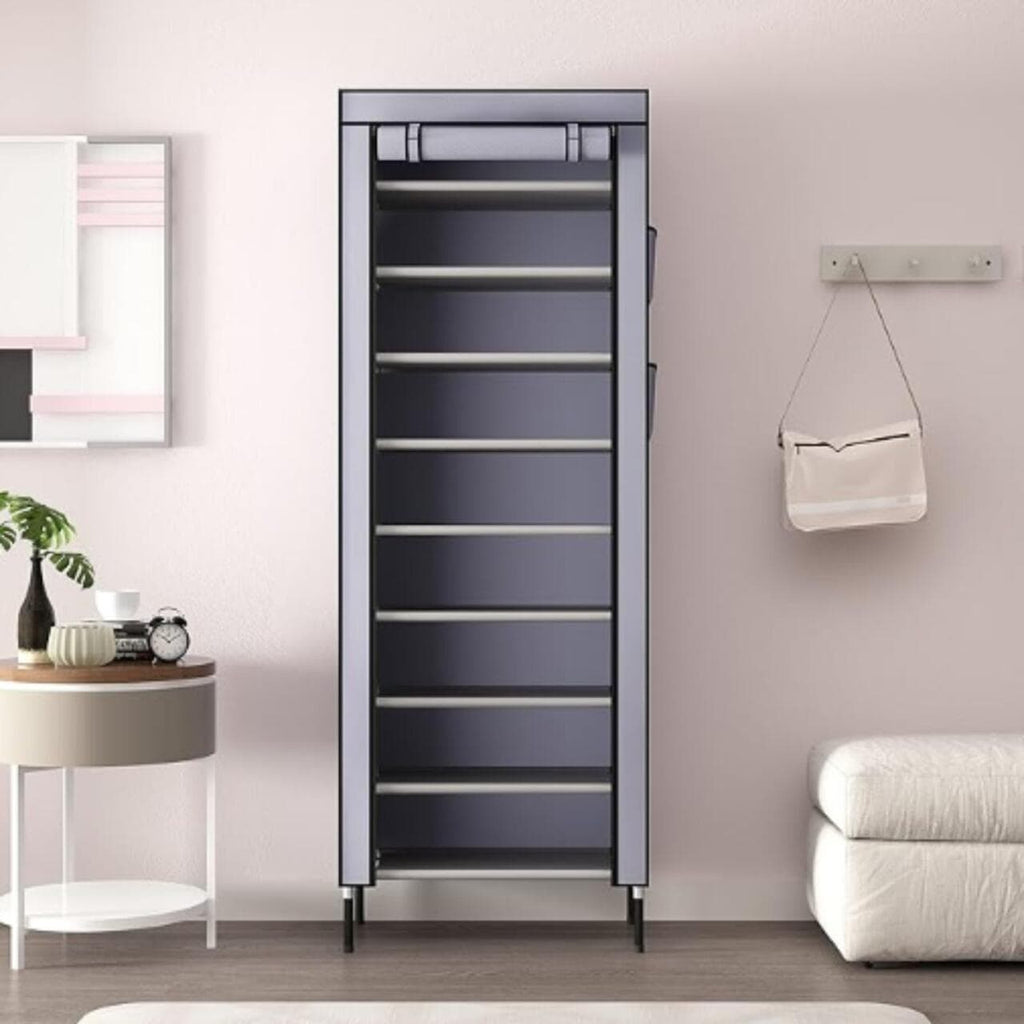 Multi-Tier Shoe Rack Organizer with Cover